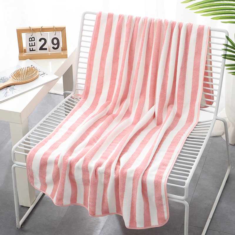 Handuk Mandi Dewasa 70 x 140cm Motif Zigzag / Diamond / Garis Bahan Halus - MKM