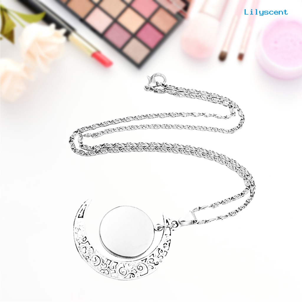 [LS]12 Konstelasi Setengah Bulan Zodiak Tanda Astrologi Horoskop Liontin Kalung