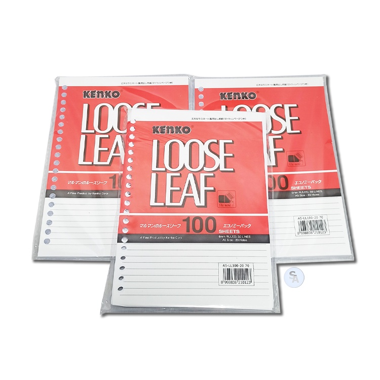 

KENKO - Kertas Binder File Loose Leaf File A5-LL100 Lembar - Pack