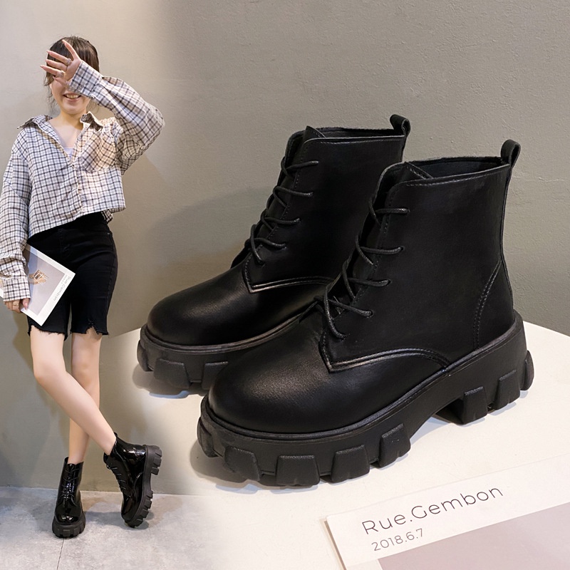 LM - 0291 FREE BOX Sepatu Boots Korea Wanita Fashion Premium Quality