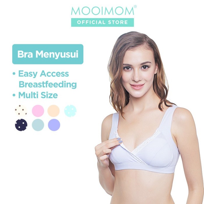 Bra Menyusui &amp; Hamil | MOOIMOM Crossover Tank Soft Cup Sleeping Maternity &amp; Nursing Bra