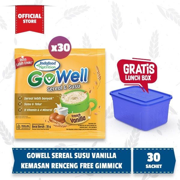 

Gowell Sereal Susu Vanila Renceng Free Gimmick