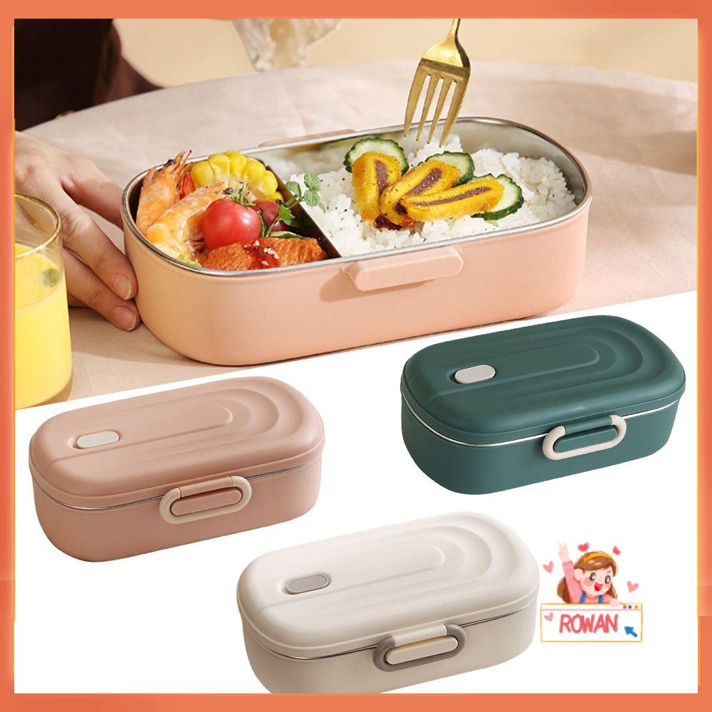 R-FLOWER Lunch Box Microwavable Piknik Camping Untuk Siswa Pekerja Kantor Wadah Makanan