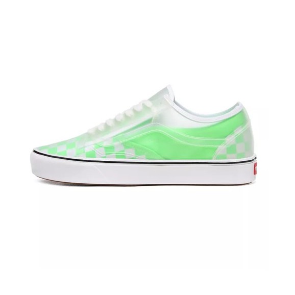 SEPATU VANS OFF THE WALL | SLIP SKOOL COMFYCUSH CHECK GREEN