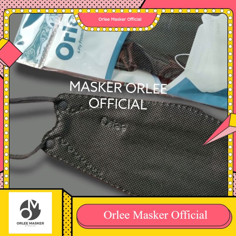 MASKER ORLEE KF94 4ply ORIGINAL 100% STANDAR KEMENKES  ALL WARNA 1pack isi 10pcs