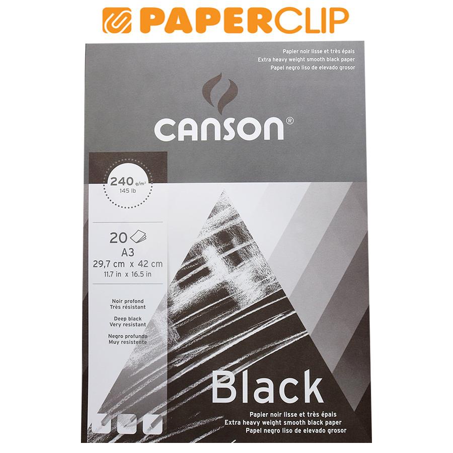 

SKETCHBOOK CANSON BLACK 20S A3 240G