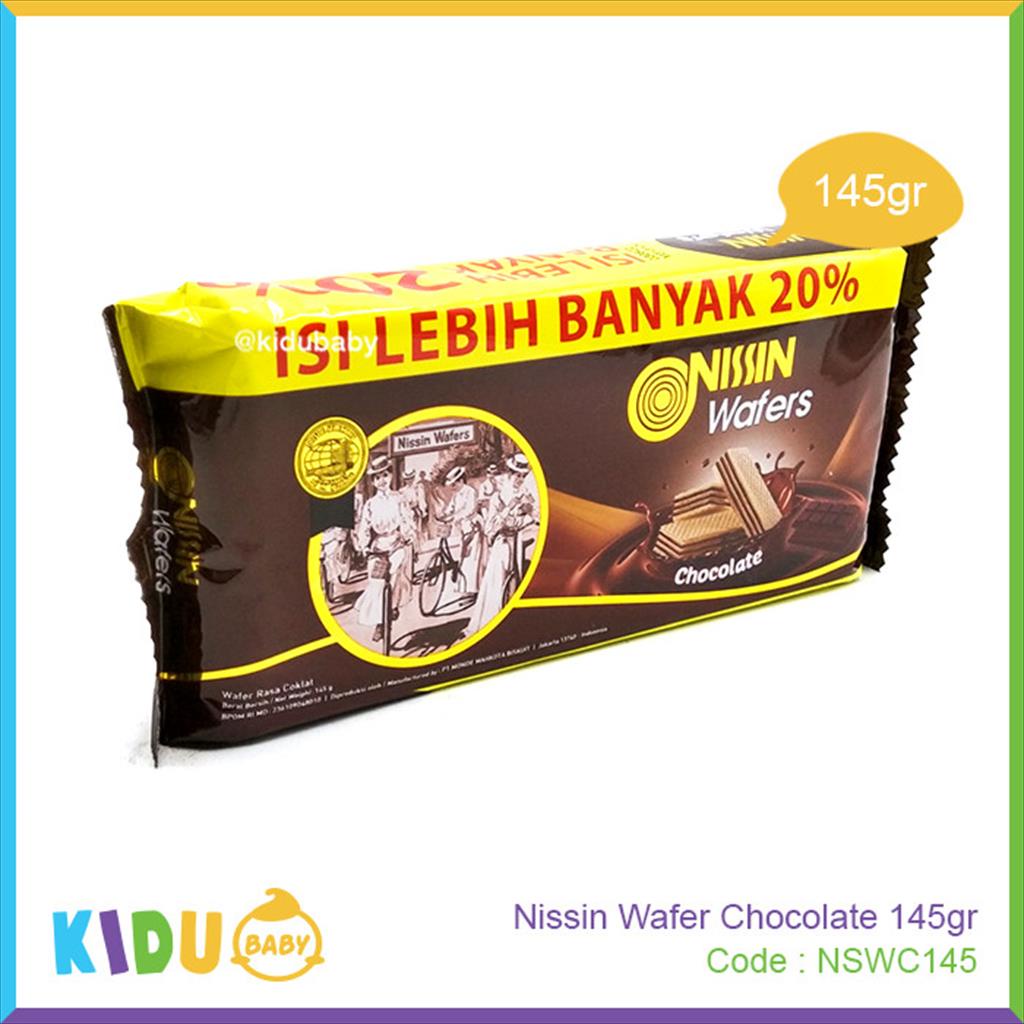 Biskuit Cemilan Nissin Wafer Chocolate 145gr Kidu Baby
