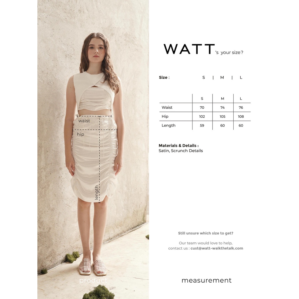 WATT Sprout Ladies Skirt - White