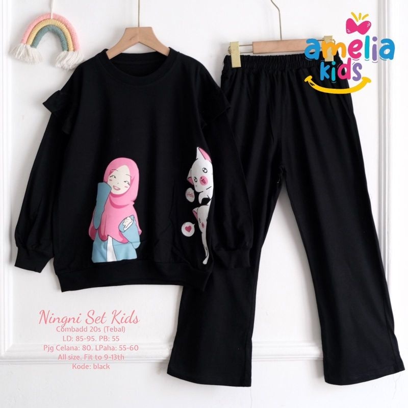 NINGNI SET Celana (9-13th) ORI AMELIA KIDS | Setelan Anak