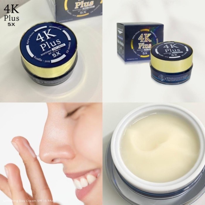 4K PLUS 5X Whitening Day Cream SPF 15 PA+++ 20Gr