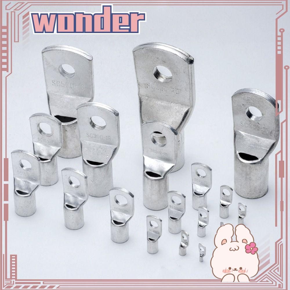 WONDER 10pcs Wire Nose Terminal Crimp 16-35mm2 Lubang Baut Kaleng Tembaga Lugs Ring