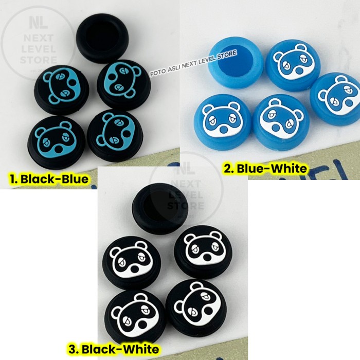 Thumb Grip Cover Analog Cap Panda Animal Crossing Nintendo Switch Caps