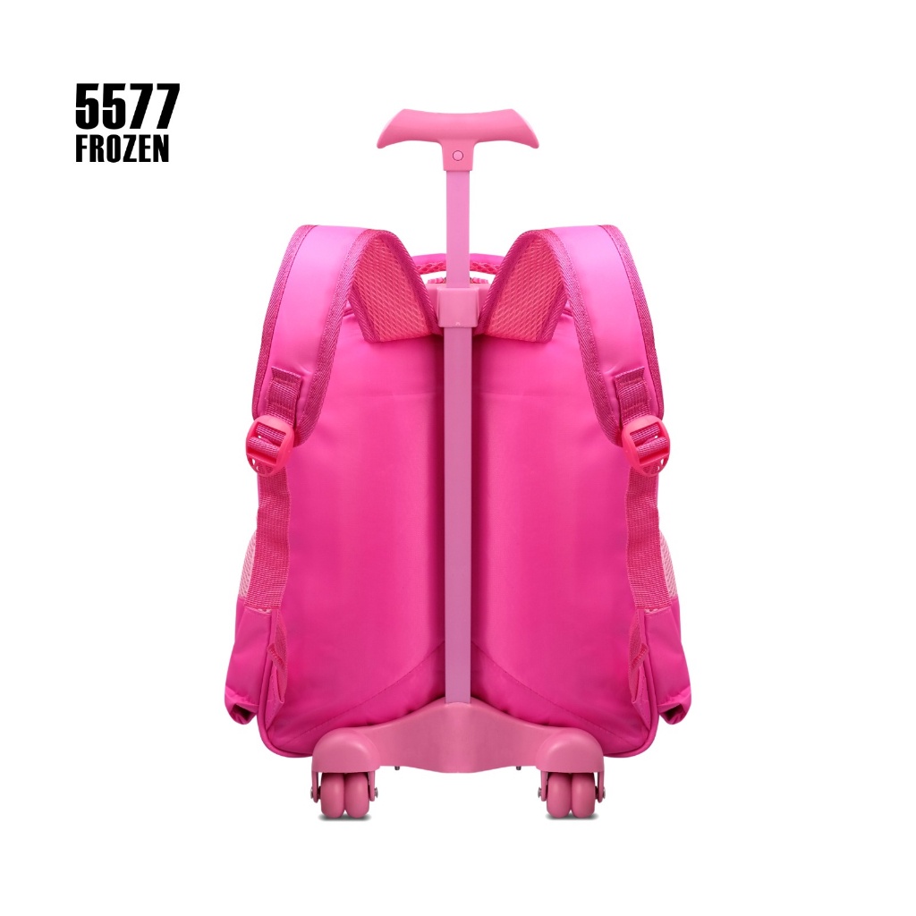 Tas Sekolah Trolly 5577 14 Inch Tas Cartoon Anak Cewek dan Cowok Tas Roda Motif Batman, Captain America, Frozen, Iron Man, Sofia, Spiderman, Ultraman, Unicorn