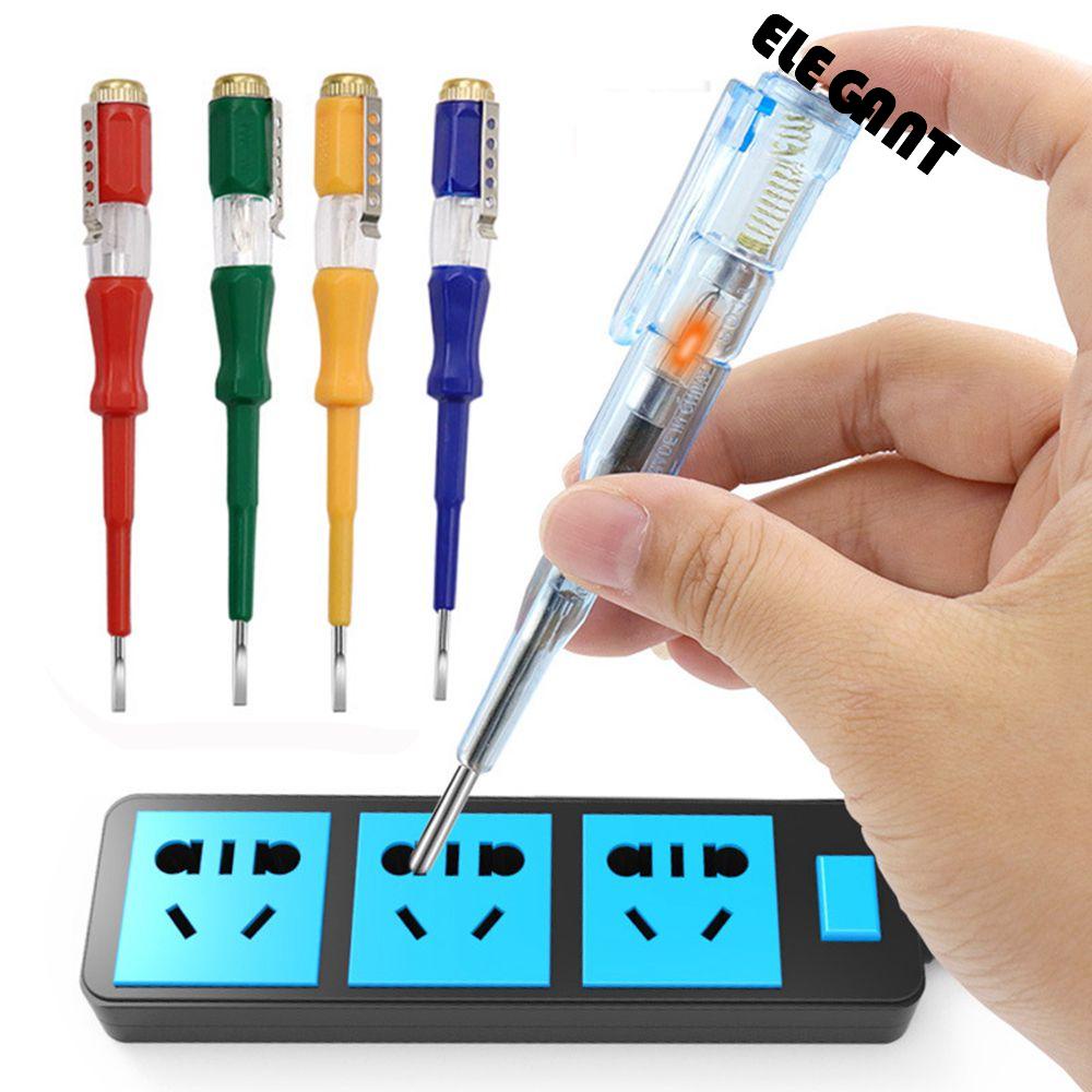 【 ELEGANT 】 Test Pen Volt Test Detector Alat Perbaikan Tester Tegangan Listrik