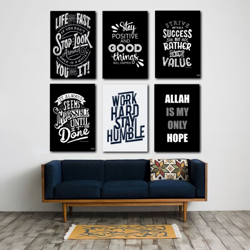 HIASAN DINDING KAMAR COWOK QUOTES AESTHETIC / ALA CAFE / KEREN / COFEE / DEKORASI KAMAR / POSTER BIN