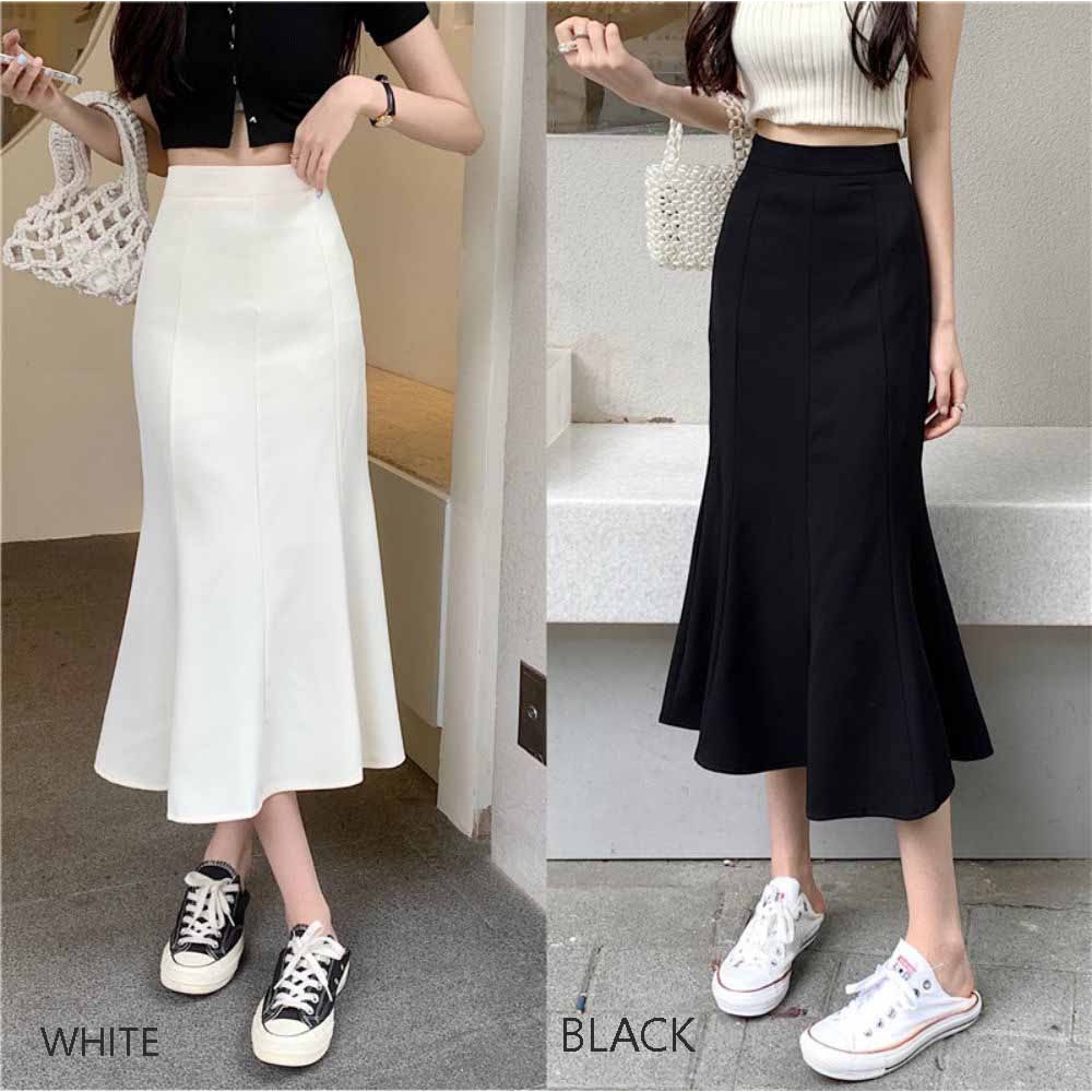 Mermaid midi skirt / rok formal wanita