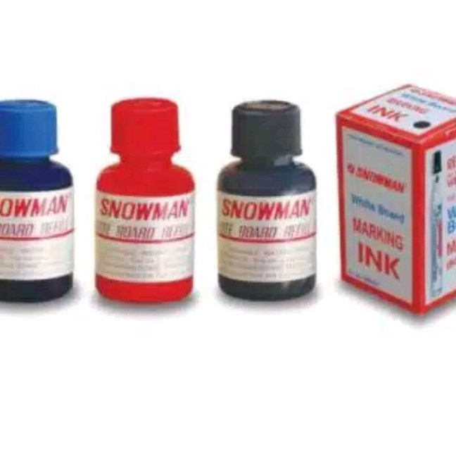 

Tinta white board biru snowman - Hitam