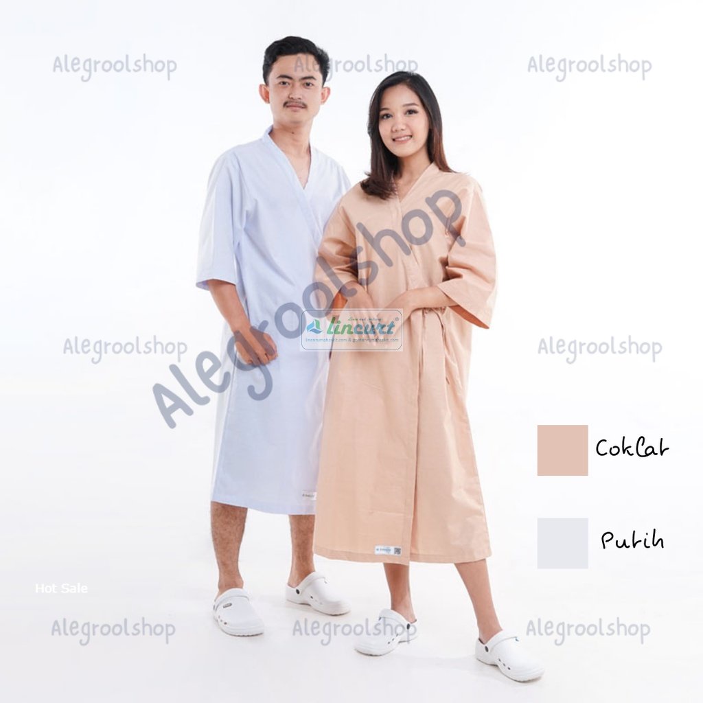 Baju Piyama Kimono Polos dan Motif Unisex Lengan Pendek