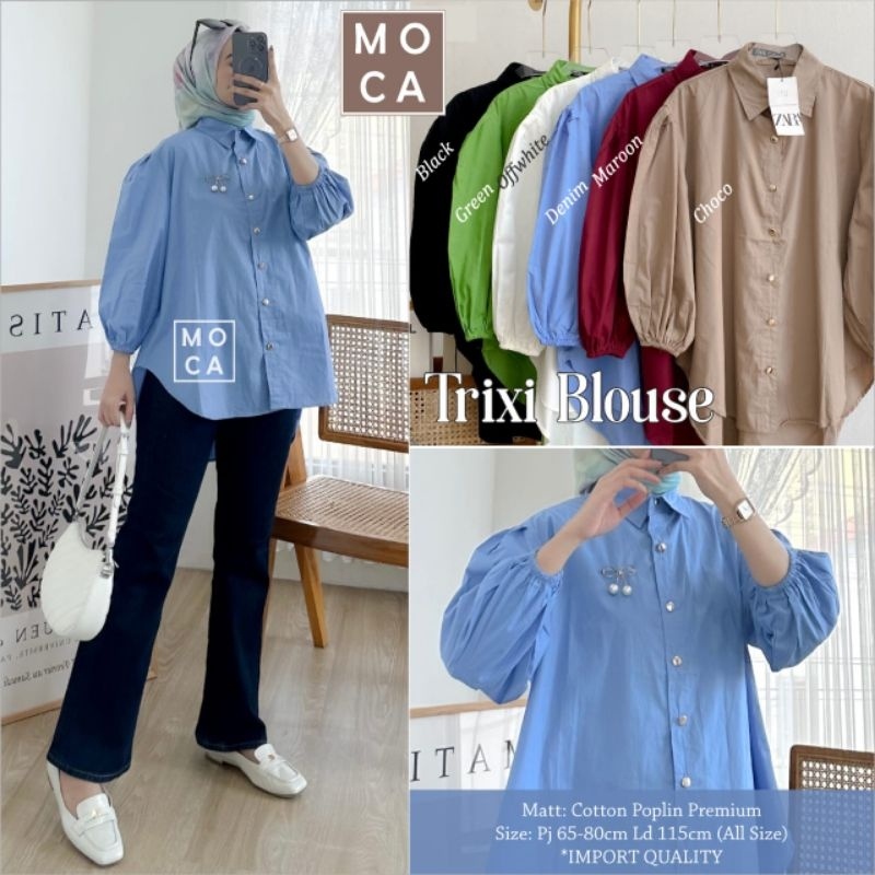 TRIXI BLOUSE ORI MOCA