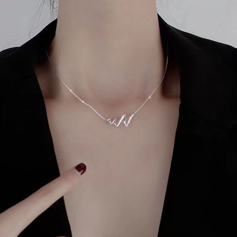 Kalung Geometris Melingkar Fashion Berlian Imitasi Alloy Untuk Wanita