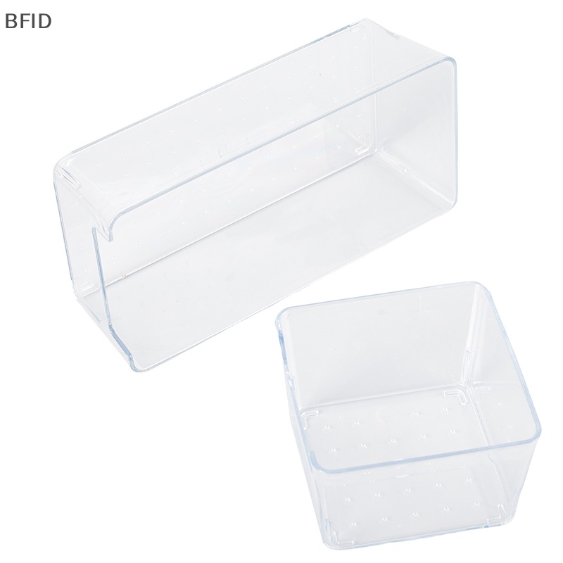 [BFID] Kotak Penyimpanan Akrilik Transparan Desktop Organizer Kapasitas Besar Stiker Box Subpaket Tempat Desktop Stationery Storage Box [ID]