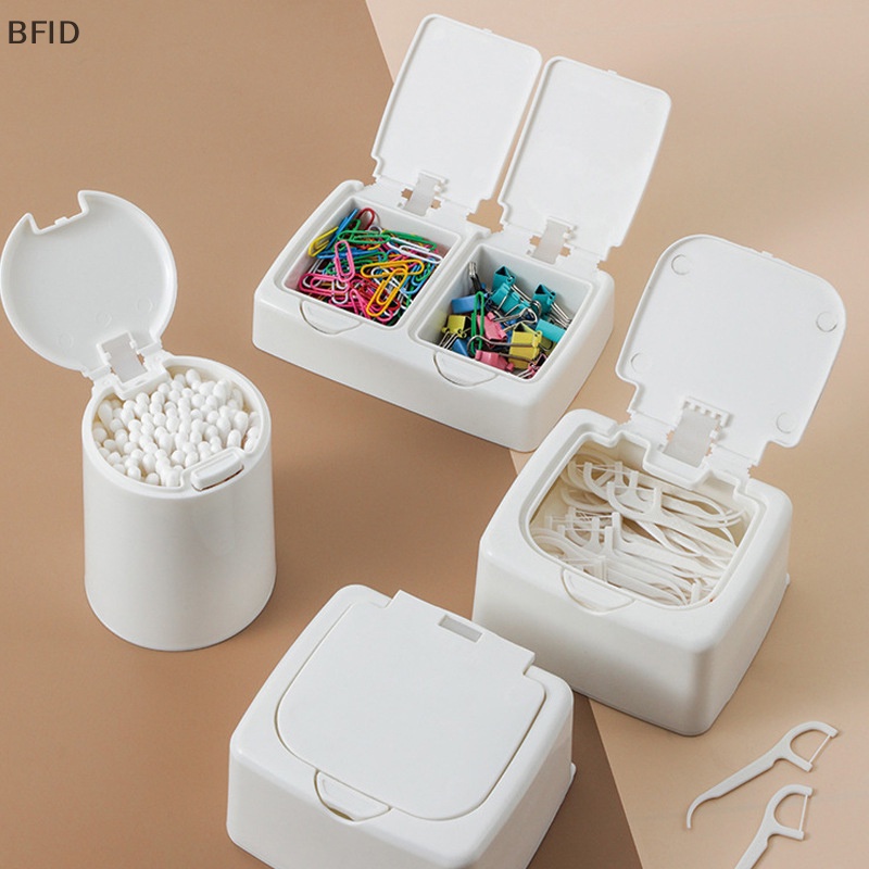 [BFID] White Storage Box Desktop Organizer Kapasitas Besar Kartu Pos Stiker Box Subpaket Holder [ID]