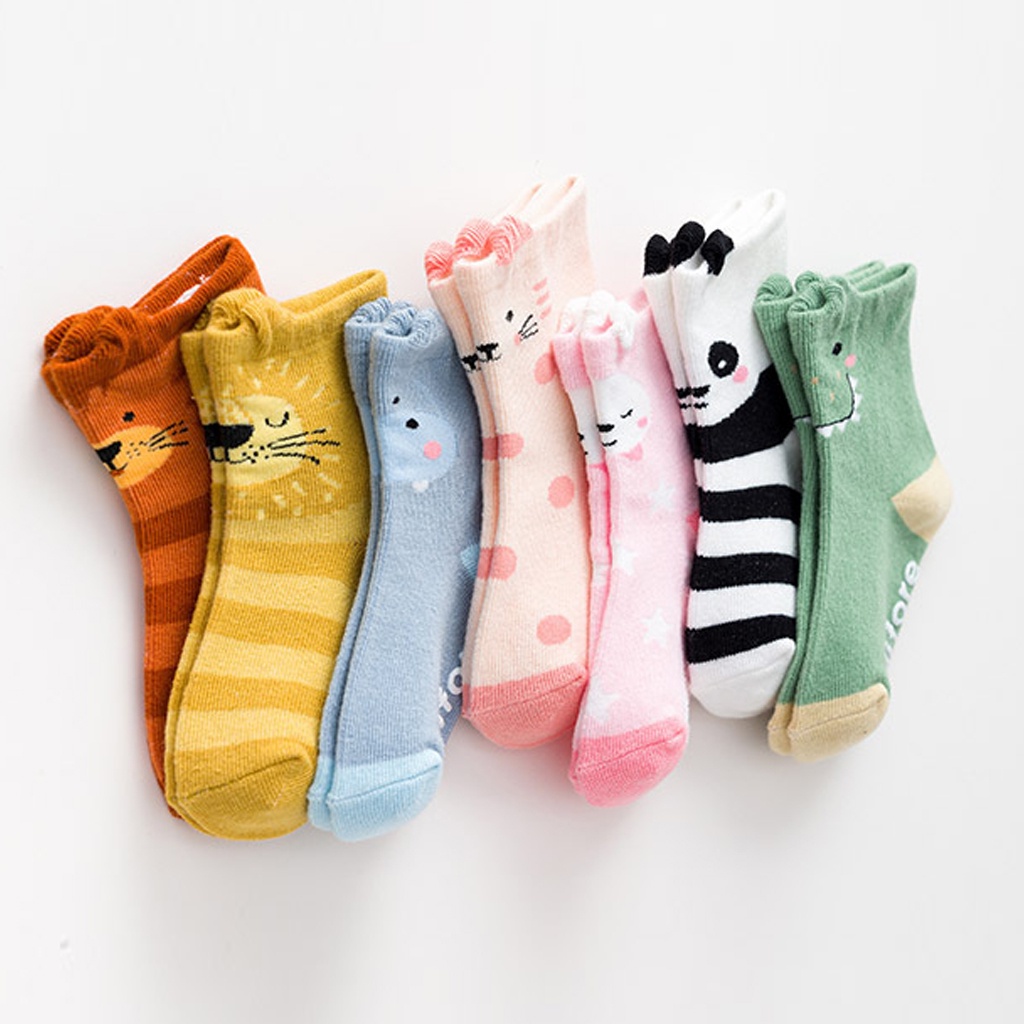 MurmerOfficial Kaos Kaki Anak Bayi Newborn Cute Animal Import Antislip / Kaos Kaki Bayi Baby Korea Lucu KK076