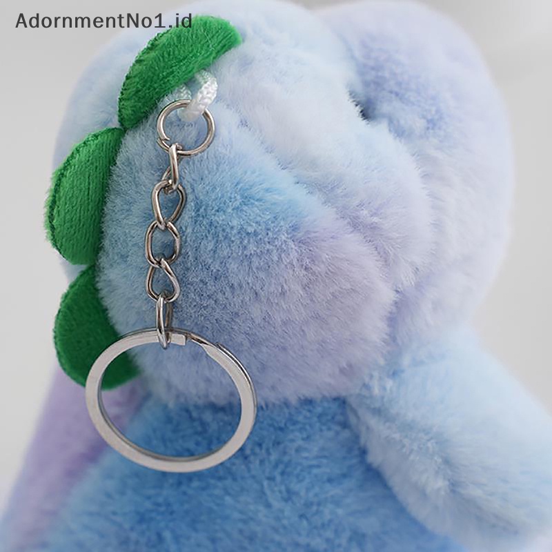 [AdornmentNo1] Kartun hewan dinosaurus mainan mewah liontin gantungan kunci tas ransel lucu mobil Keyring dekorasi hadiah