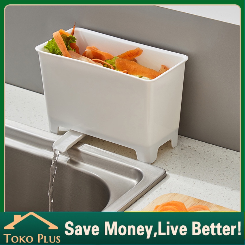 Tempat Sampah Kering Dan Basah Untuk Wastafel Dapur / Kotak Penyimpanan Sampah Multifungsi Untuk Was