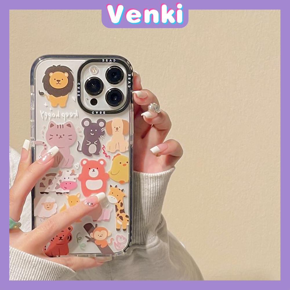 Venki - Case iPhone 11 iPhone Case Soft Case Bening Case Tebal Tahan Guncangan Bingkai Kamera Hewan Lucu Lucu Kompatibel dengan iPhone 14 Pro Max 13 Pro Max 12 Pro Max 11 Pro Max XR XS 7