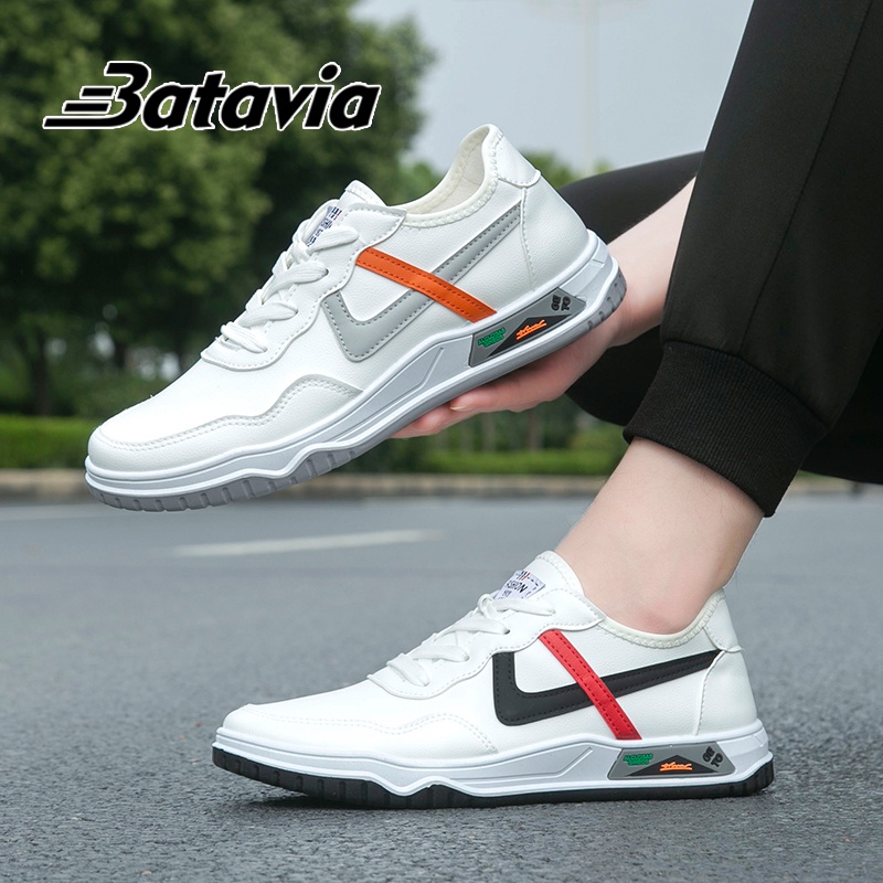 （COD）Batavia Sepatu Sports Pria Terbaru Putih Casual Fashion Men's Shoes J11