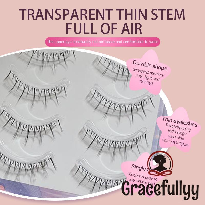 [COD]FAICCIA 5 Pasang Bulu Mata Palsu Natural Little Devil False Eyelashes Bulu Mata Korea Premium Set Bulu Mata Palsu-GY