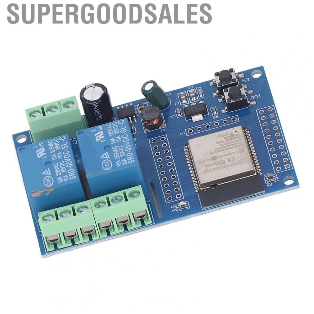 Supergoodsales Dual Relay Module Programmable Keys Reset Button Stable Large