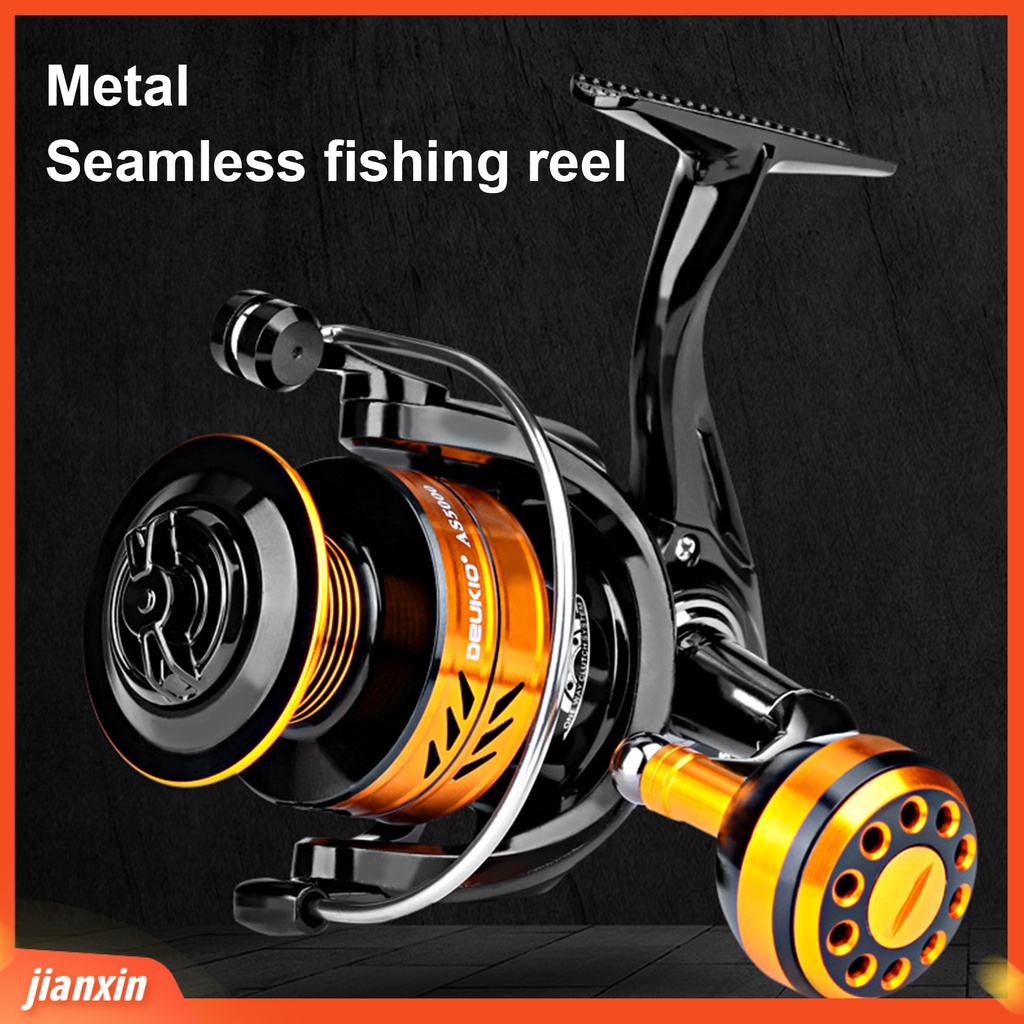 (In Stock) DEUKIO Roda Pancing Berputar Daya Hemat Ringan Metal Water Resistance Spinning Reel Fishing Tackle