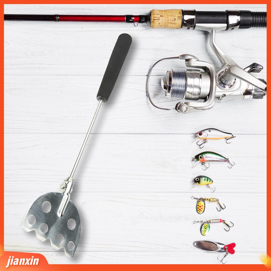 (In Stock) Sekop Umpan 6lubang Tahan Lama Tahan Korosi Fishing Tackle Sekop Umpan Udang Praktis Untuk Pecinta Pancing