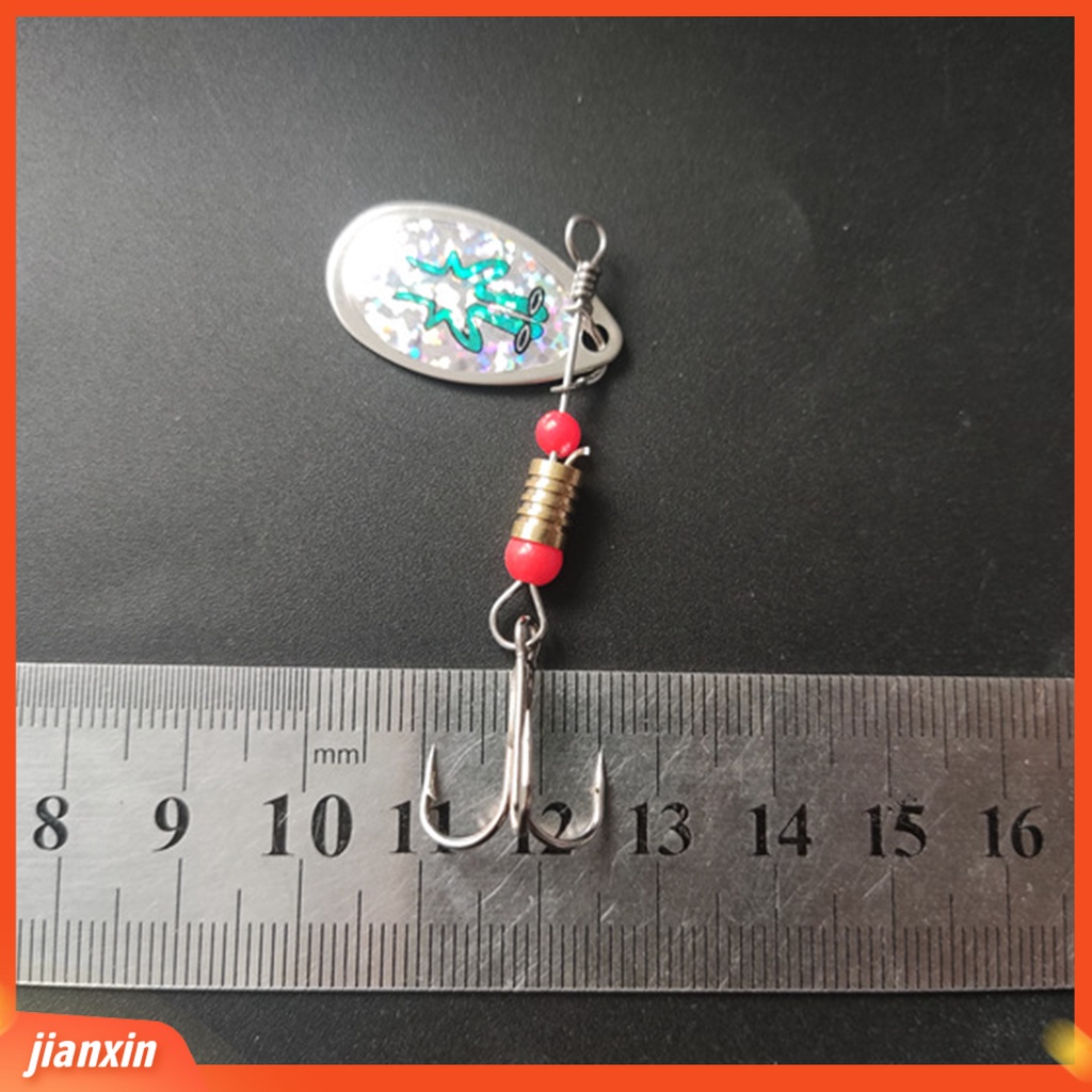 (In Stock) 10Pcs 5.5cm 2.8g Profesional Berputar Payet Tahan Aus Jarak Lempar Jauh Ringan Memancing Sendok Umpan Perlengkapan Memancing