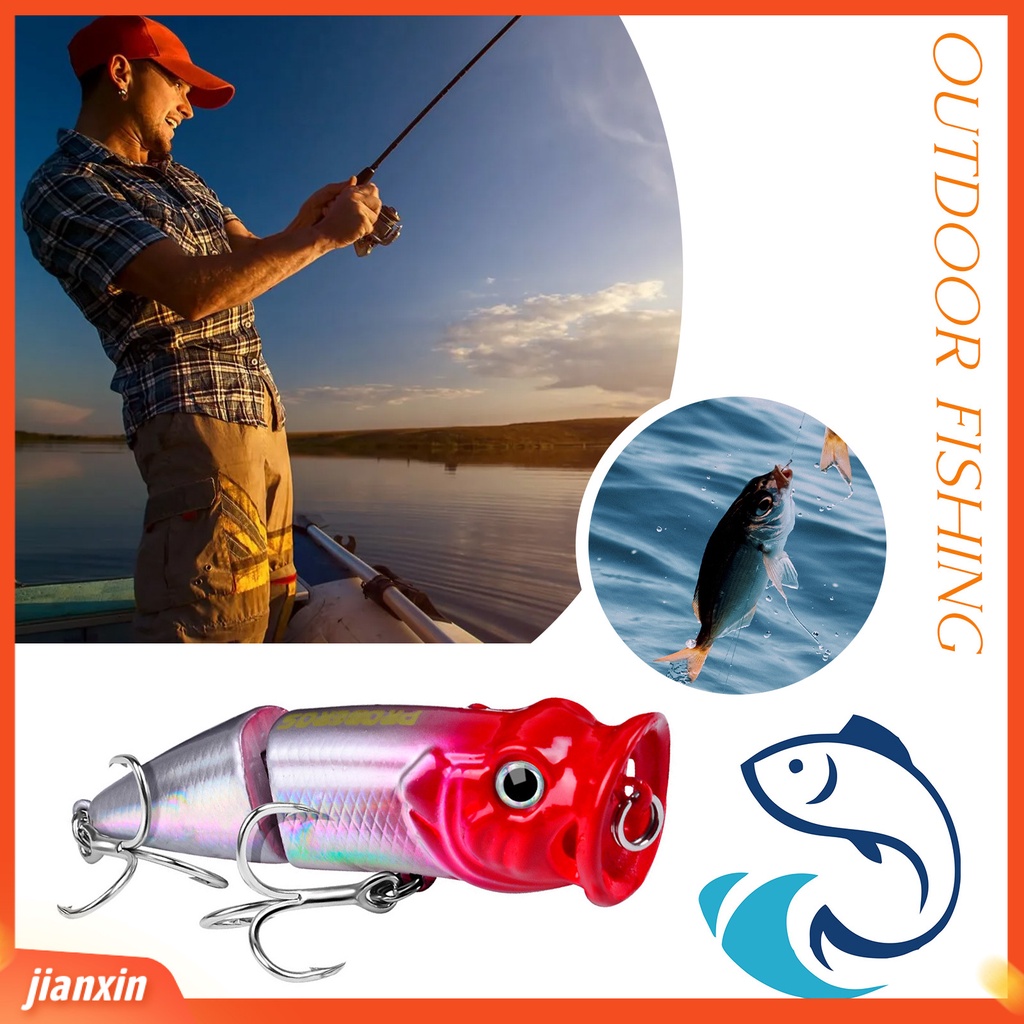 (In Stock) 7.3cm /11.5g Umpan Umpan 3D Simulasi Fisheye Menggoda Treble Hook Mengambang Gelombang Air Panjat Umpan Memancing Luar Ruangan
