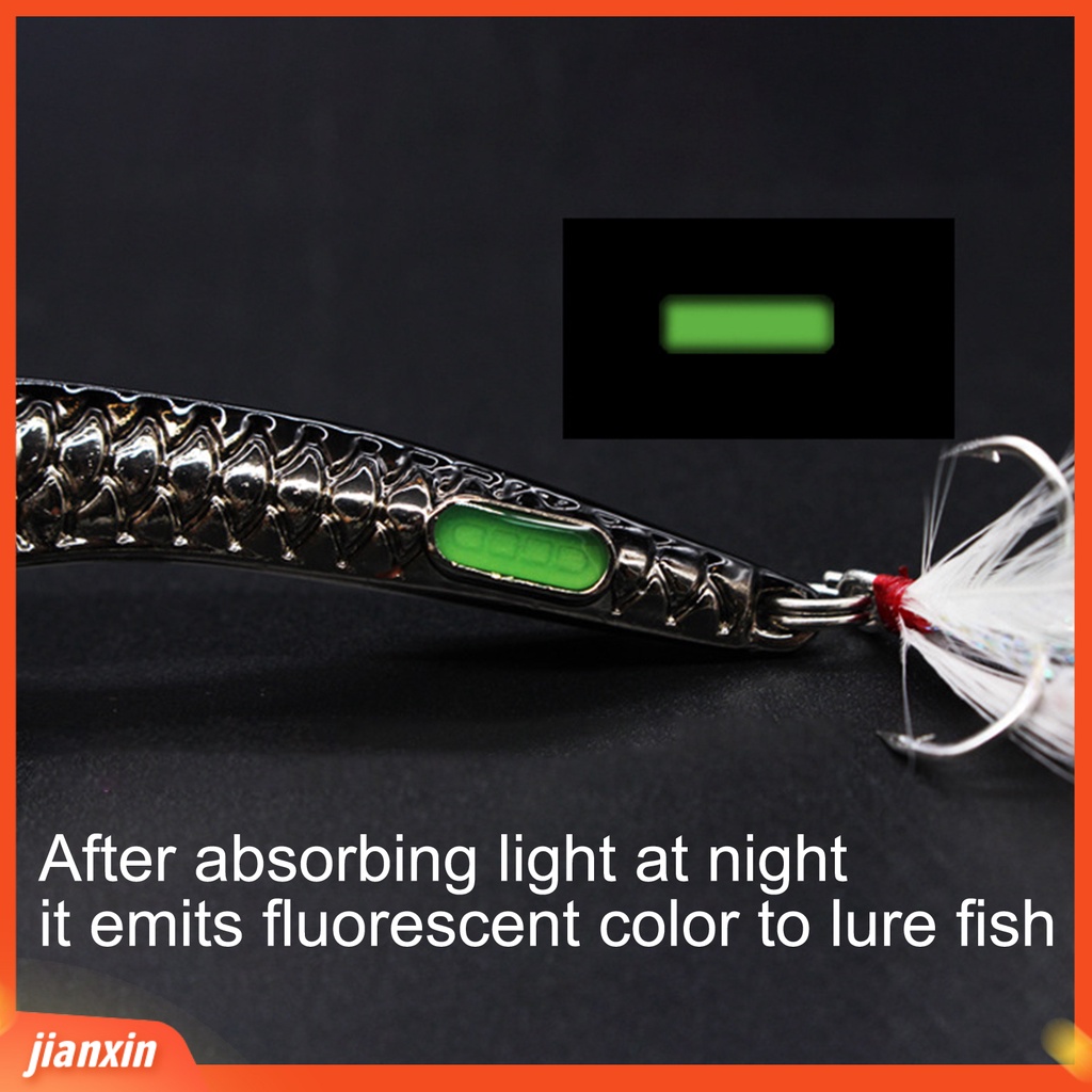 (In Stock) 10g /15g 6cm /6.5cm Piringan Umpan Pancing Gaya Membuat Suara Anti Gores Umpan Jig Cor Panjang 3D Eyes Lure Untuk Outdoor