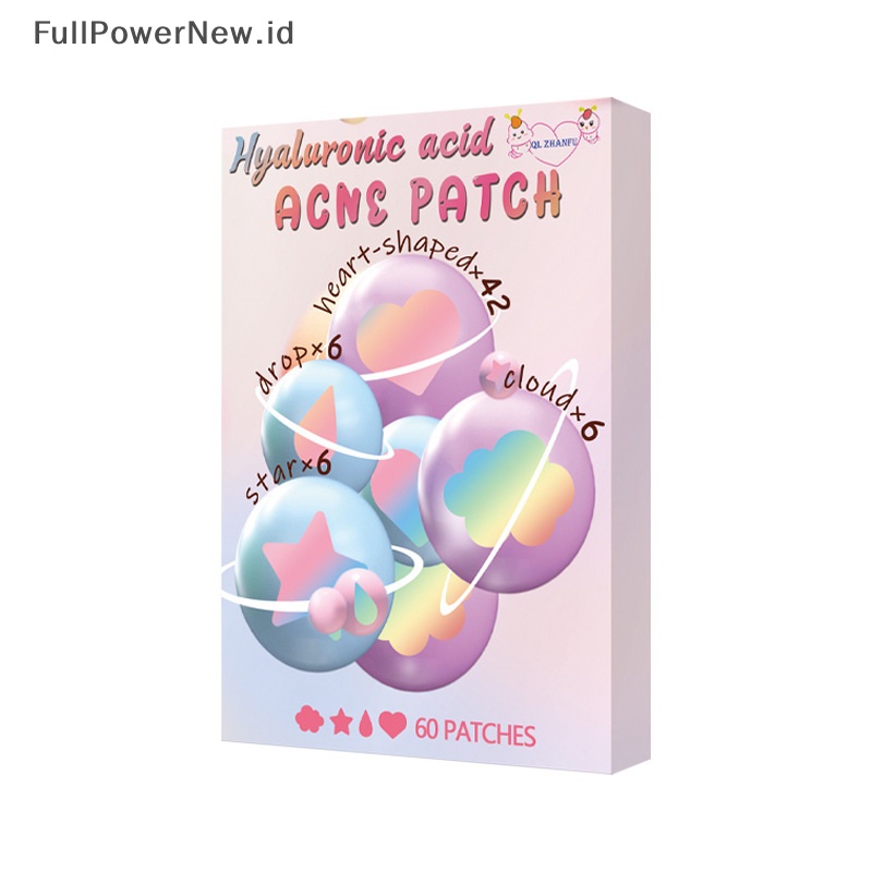 Power 60Pcs Patch Perkasa Invisible Hydrocolloid Acne Jerawat Patch Perawatan Stiker ID