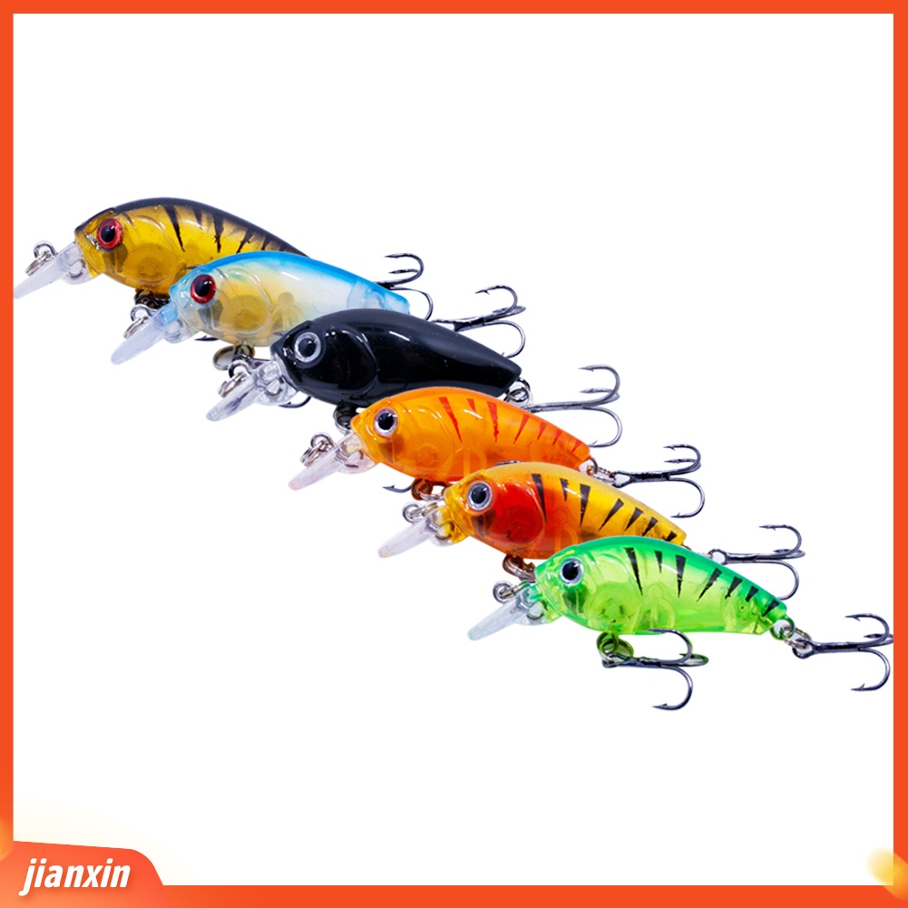 (In Stock) 4.5cm 4g Mini Plastik Fishing Tackle Tools Aksesoris Umpan Ikan Buatan