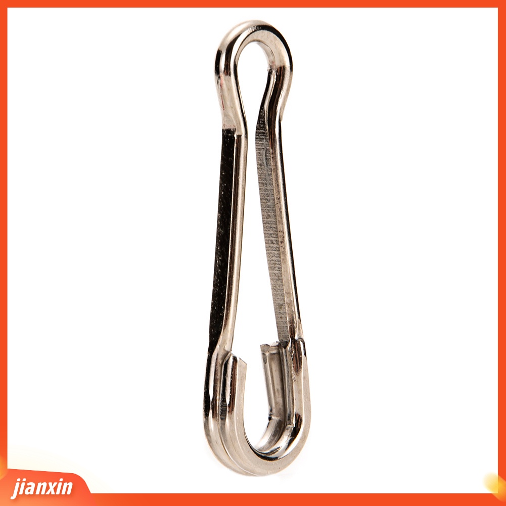 (In Stock) 20Pcs Stainless Steel Bass Carp Fishing Snap Swivel Hook Konektor Lures Klip