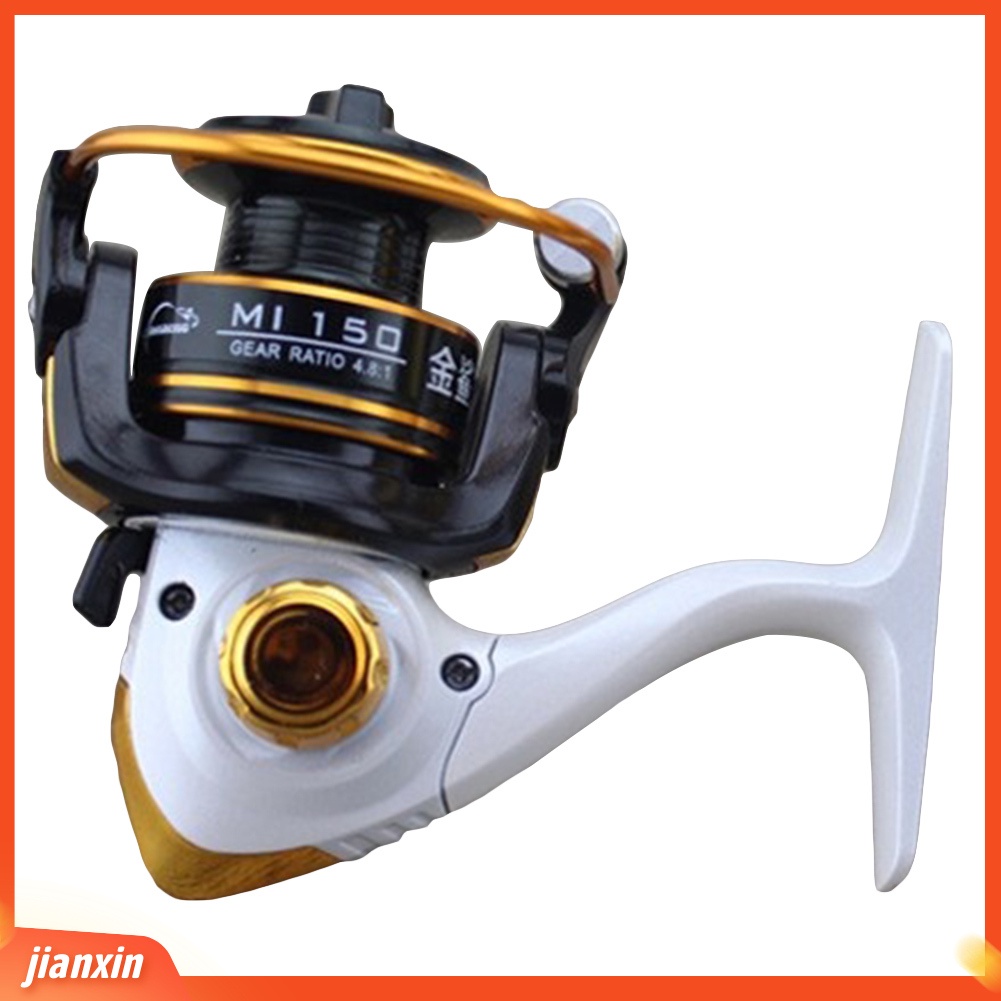 (In Stock) Mini Gear Ratio 4.8:1 10BB Folding Arm Spinning Reel Rock &amp; Lure Fishing Tackle