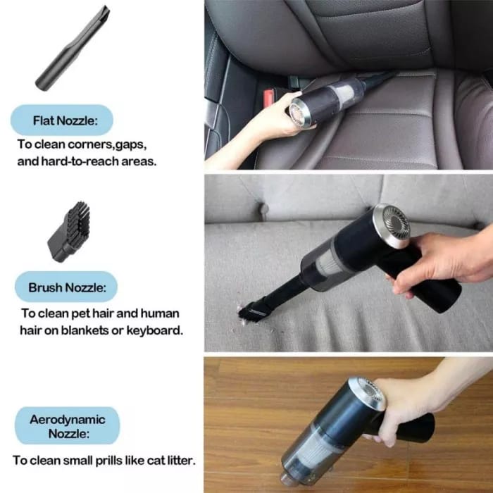 Vacuum Cleaner Mobil HEPA FILTER /Penghisap Penyedot Pembersih Debu/Vacuum Cleaner 2 in 1 Portable/ Alat Penyedot Debu laktop Meja Mobil Portabel/ Penyedot debu mobil Portable Tanpa Kabel /Penyedot Debu Mini Original