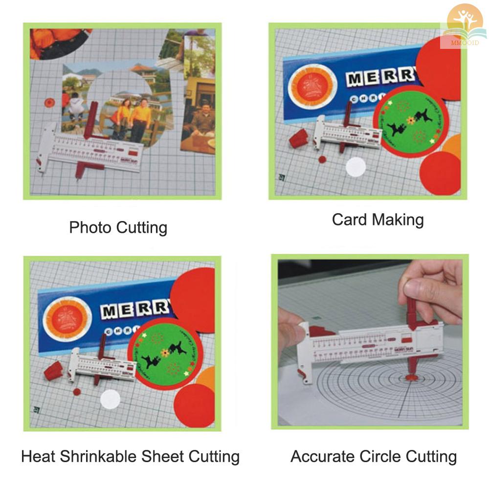 In Stock Rotary Compass Circle Cutter Ukuran Besar DIY 12mm-300mm Round Circular Cutting Untuk Kertas Foto Kartu Heat Shrink Film Cutting Patchwork Art Craft Tool