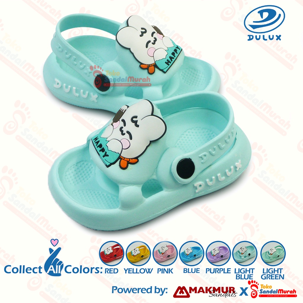Toko Sendal Murah - Sandal Anak Balita Uk 20 - 25 / Sandal Motif Kelinci / Sandal Balita Tali Belakang / Sandal Lucu Kekinian / Sandal Sepatu Slop Nyaman [Toko Sendal Murah M 372 E KLC]