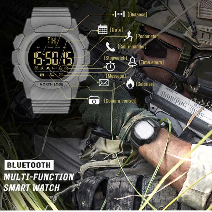 B16 NORTH EDGE AK Military Watch Water Resistant 100M With Gravity Sensor