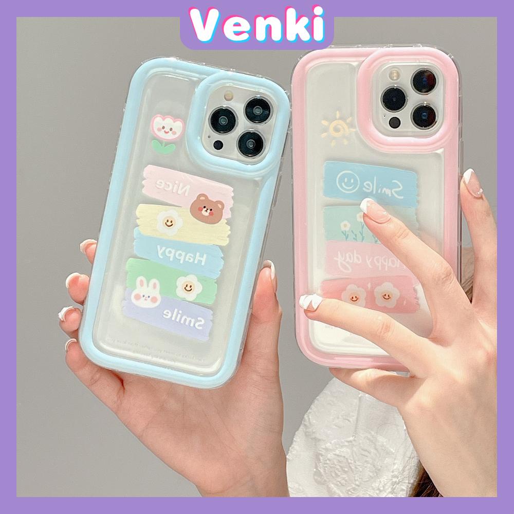 VENKI - Untuk iPhone 11 Case Bening Lembut TPU Bingkai Foto Airbag Ponsel Case Tahan Guncangan Perlindungan Kamera Catatan Tempel Lucu Kompatibel dengan iPhone 14 13 Pro Max iPhone 12 Pro Max XR XS