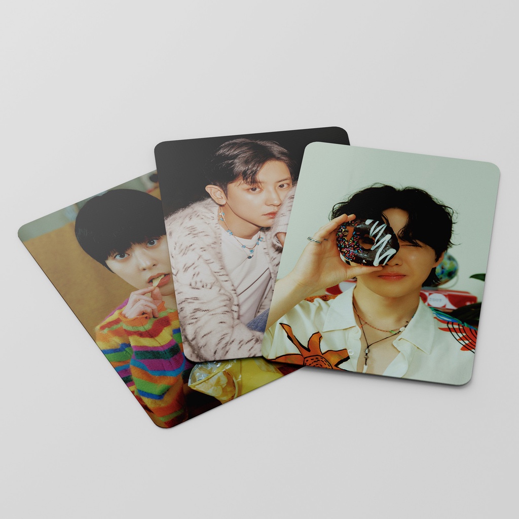 55pcs /box 2023 EXO Eksis Photocards Album Kartu Lomo Laser Solo Kpop Collection