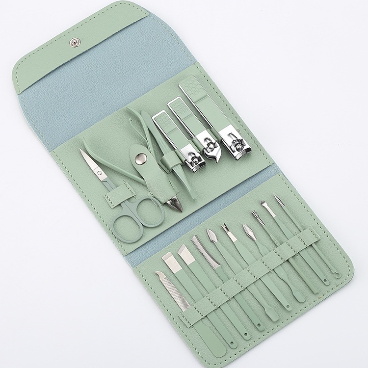 16pcs Gunting Kuku Set 16 12 in 1 Stainless Steel Anti Karat Set Manicure Manicure Set Pinset