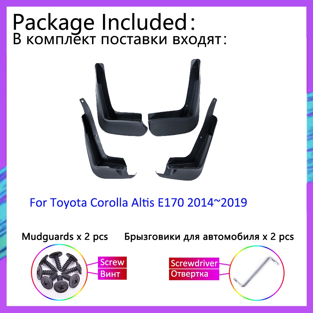 Mudguards Untuk Toyota Corolla Altis E170 2014~2019 2018 2016 Mudflap Fender Flare Mud Flaps Guard Splash Fender Aksesoris Mobil